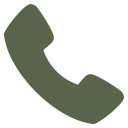 Symbole de téléphone avec un arrière-plan vert.